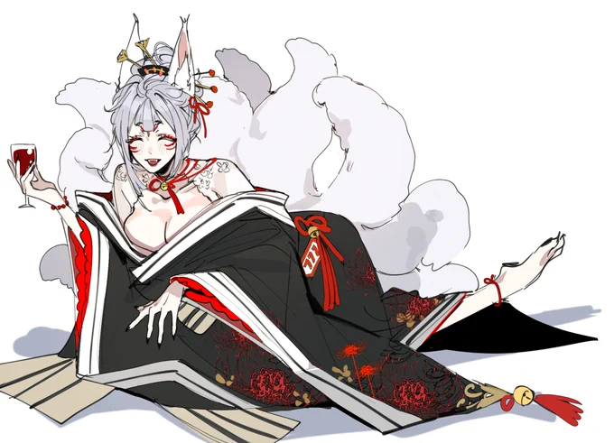 Fox mom!🌹🍷

#DrawKosaka 
