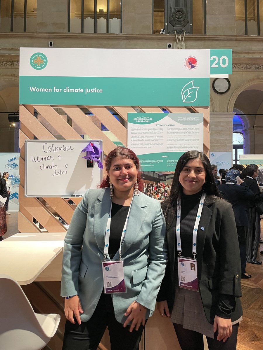 Xiomy_Acevedo's tweet photo. @OneYoungWorld We were there too with our initiative #WomenForClimateJustice @Bquillamas20 💕 #OYWAmbassador in action 🫶🇨🇴 https://t.co/RNCWJkGzFh
