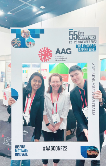 hollywild6's tweet photo. Great to be in Adelaide this week at the 55th AAG Conference! Looking forward to presenting my research on meal skipping in older adults on Friday at 1.30pm Hall A - come and say 👋 #AAGConf22  @Monash_SPHPM @aspree_org @gerontologyau https://t.co/SLuMa8whMx