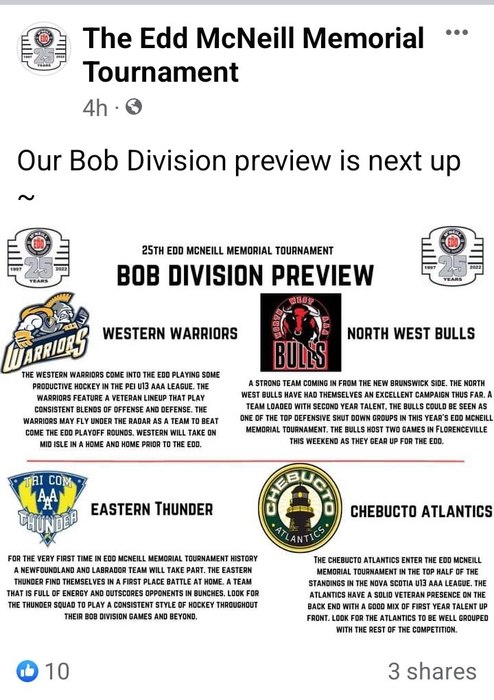 See you soon <a href="/summersidePEI/">City of Summerside</a>.  Lets go <a href="/TricomU13/">Tricom U13 AAA Thunder</a> !!!