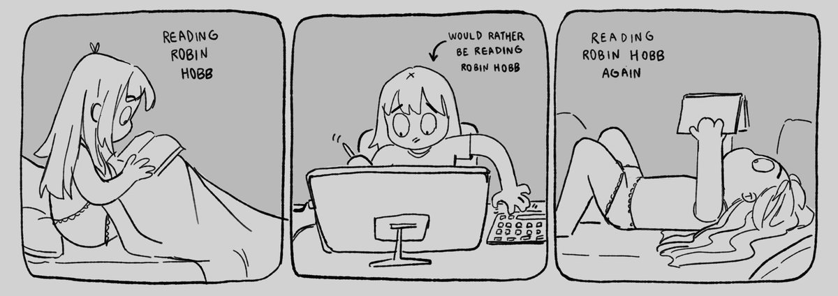 pretty straightforward day today
(currently reading the liveship traders book 3) 