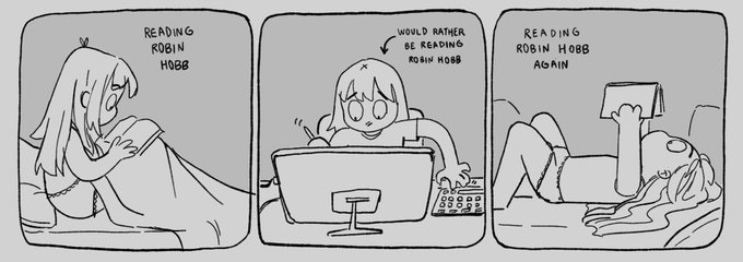 pretty straightforward day today
(currently reading the liveship traders book 3) 