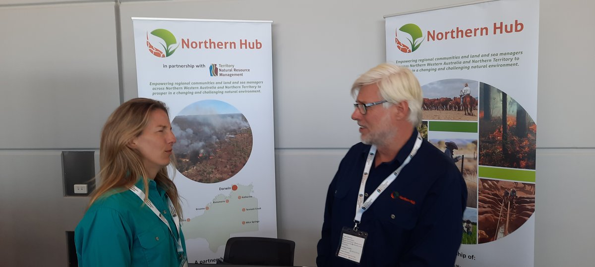 Day 2 of <a href="/TerritoryNRM/">TNRM</a> Conference in Darwin &amp; our Knowledge Broker, David Gallacher, discusses the implications of #climatechange w Chelsea from Northern Australia Climate Program #northernhub #futuredroughtfund