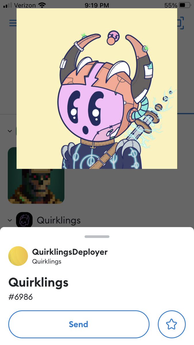 Tomorrow we giveaway this sick <a href="/quirkiesnft/">Quirkies</a> 😱 wave 2 rewards are lit! Want in on the action? Join our discord (link in bio).
#NFTs #NFTCommunity #NFTGiveaways #NFTshill #MintingNow #Quirklings