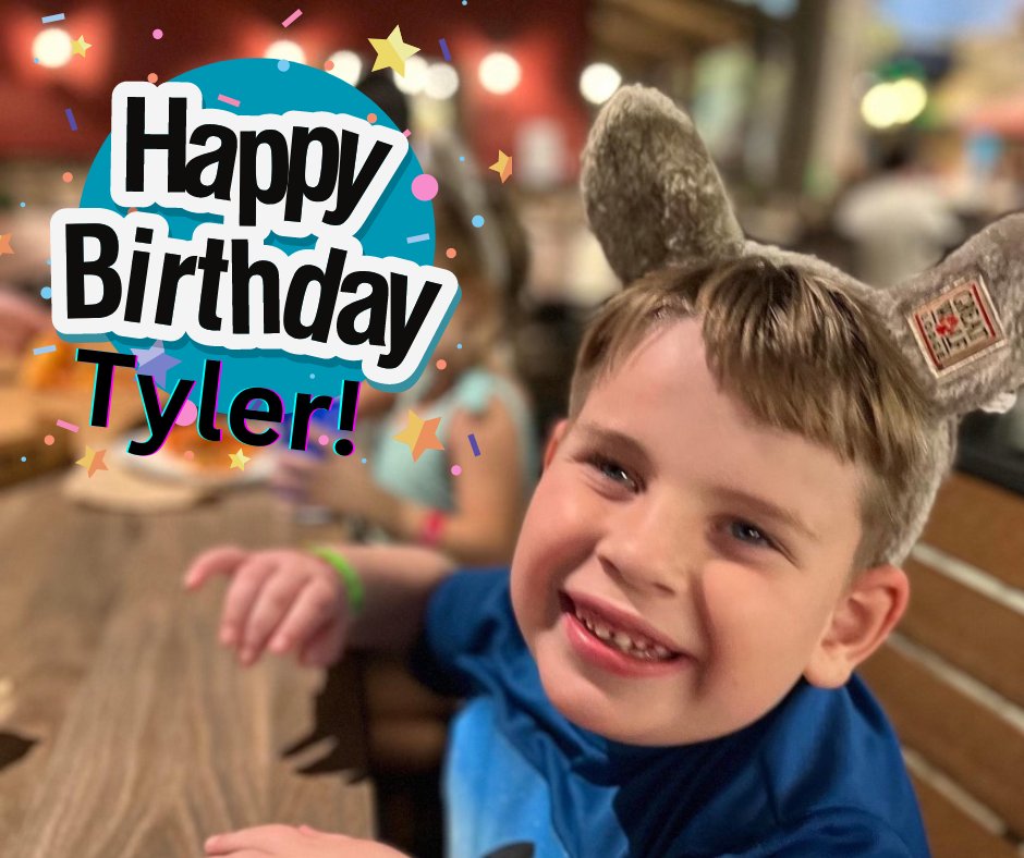 KeatonsCCA's tweet photo. 🥳 Happy 7th Birthday to Keaton's Kiddo Tyler!! Tyler, we hope that today brings you just as many smiles as you bring us. We love celebrating you. May all of your Birthday wishes come true! 🎁

#KeatonsChildCancerAlliance #Keatons #ChildCancerSupport #makeadifference https://t.co/Y51zTt7bEM
