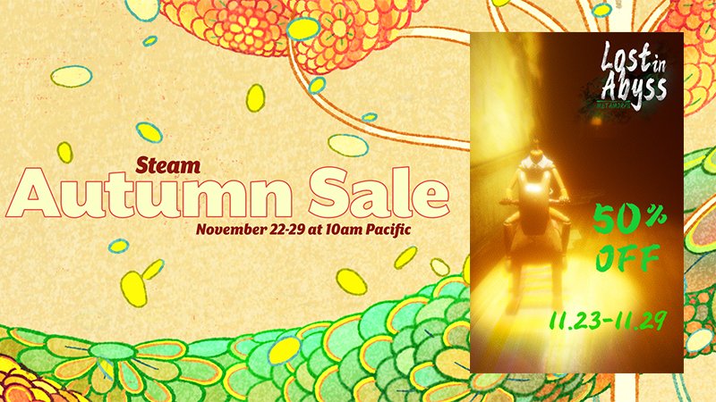 UGMAXact's tweet photo. Lost in Abyss 2022 Steam Autumn Sale
November 23-29 at 10am  50%OFF
Welcome everybody!!
https://t.co/rRWGtINRVU https://t.co/Bbhqy6xNpz