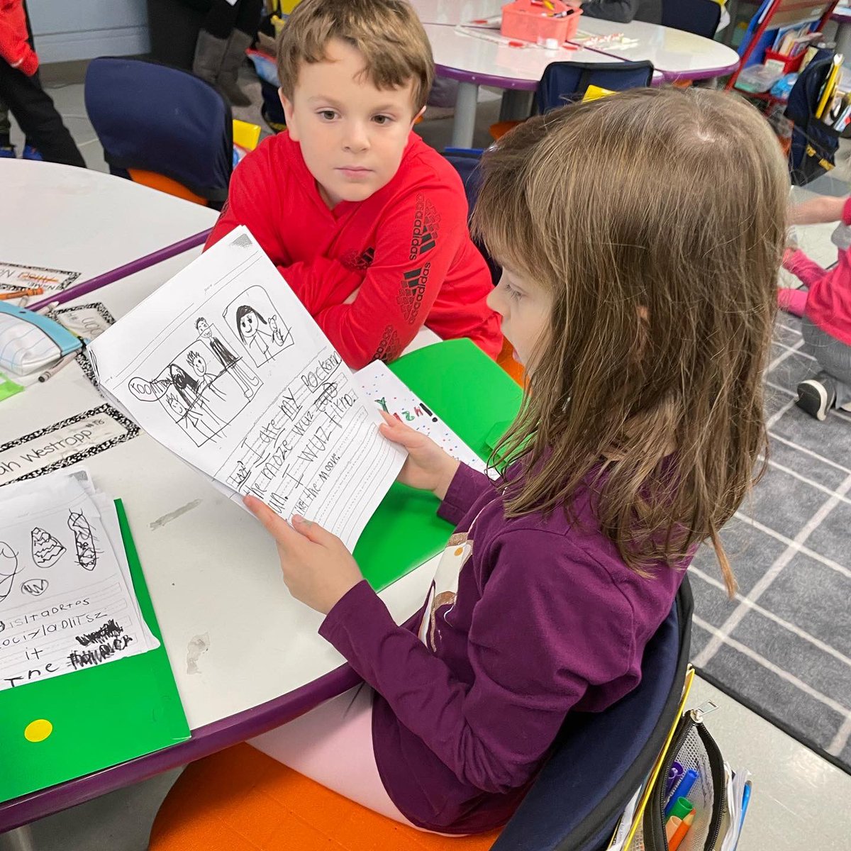 We had a great Writing celebration with our third grade buddies today! #cherokeeinspires #lfmoments