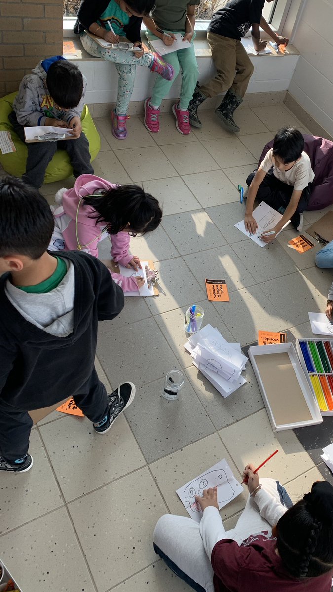 tina_zita's tweet photo. J has been asking for a mini (baby) comic club forever so today he took the lead with a group of his grade one peers.

I have to keep reminding myself to listen closely and follow their lead. It never disappoints.

Cc @PDSB_Libraries #SchoolLibraryJou https://t.co/NRYuDQI2o8