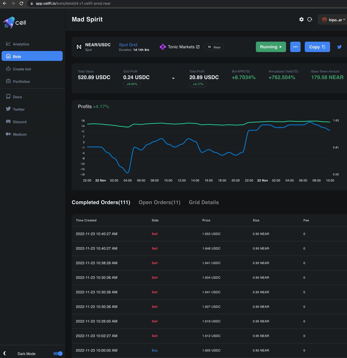 cellfi_io's tweet photo. Hey fam, as our first step towards multichain, CellFi is now live on #NEAR. We are integrated with Tonic @tonicdex, bringing liquidity and yield to NEAR. Connect your NEAR wallet and start your legendary trading from this epic bottom! @proximityfi @NEARProtocol #DeFi #BUIDLing https://t.co/xjjGOP53vZ