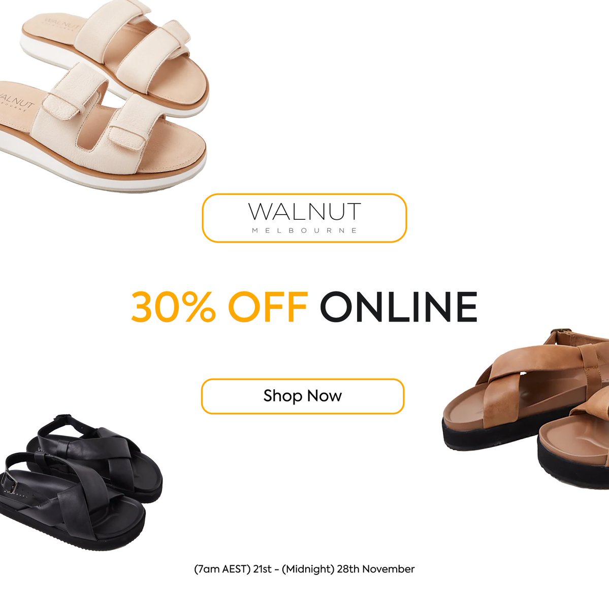 refundid's tweet photo. Black Friday FYI 🛍 Shop 30% OFF storewide @walnutmelbourne ✨Alert the media! https://t.co/0uEgyZvkpq 🛒 #Refundid #BlackFriday https://t.co/u2sdUy8V0G
