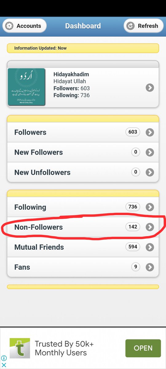 Ye 142 non followers to unfollow ho gay samjho