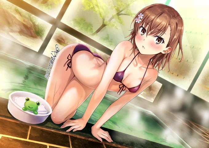 美琴と温泉入る 
