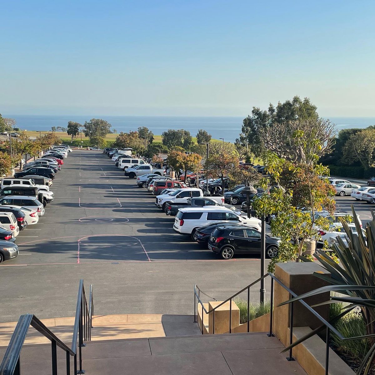 Over 15+ years at Pepperdine, must have come up these steps a few thousand times to go to work, and then down the steps to leave with this view of the Pacific. But today was my last day climbing those steps for <a href="/PepperdineWaves/">Pepperdine Waves</a>.
