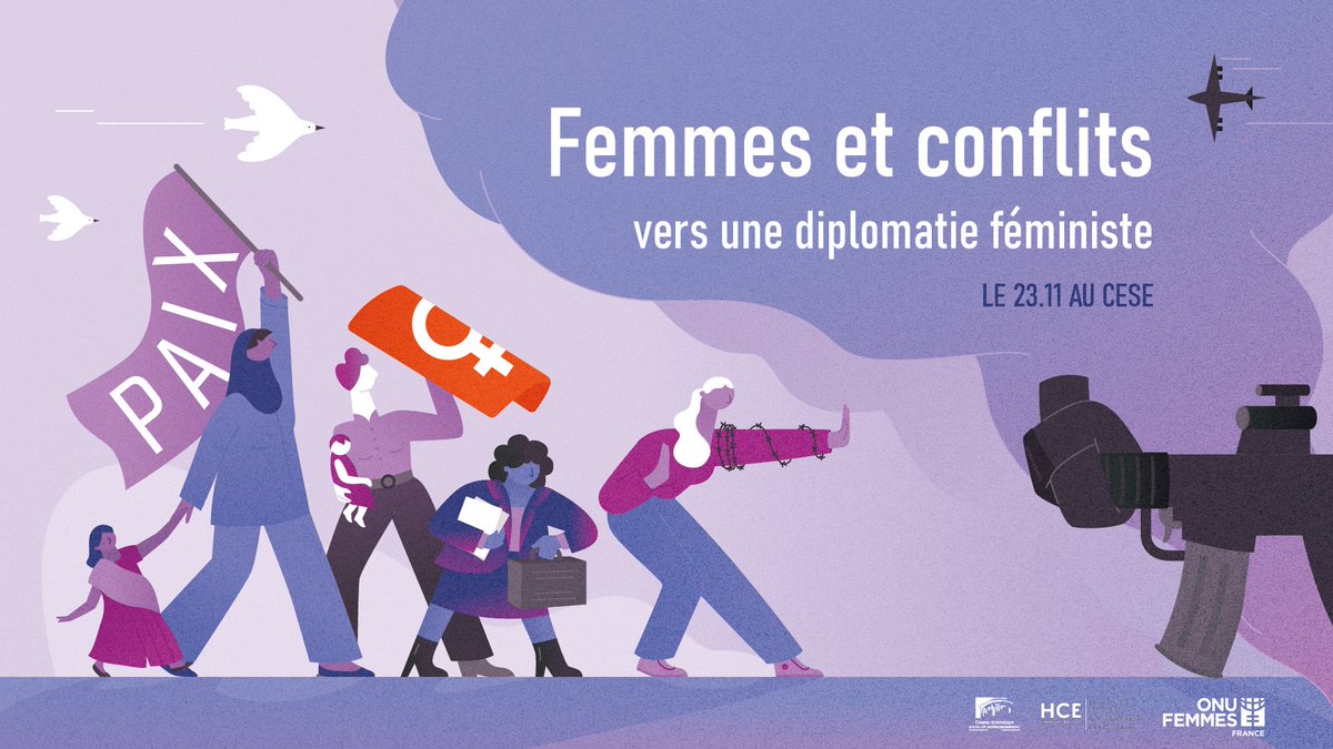 CESE (@lecese) on Twitter photo 📢 #Femmes & conflits : vers une #diplomatieFéministe
C'est aujourd'hui ! 😃
Avec le <a href="/HCEfh/">Haut Conseil à l'Egalité</a> et <a href="/ONUFemmesFR/">ONU Femmes France</a> nous vous donnons rendez-vous dans quelques heures pour suivre l'événement !
🔴 En direct à partir de 14h 👇 lecese.fr/actualites/fem… 📢 #Femmes & conflits : vers une #diplomatieFéministe
C'est aujourd'hui ! 😃
Avec le <a href="/HCEfh/">Haut Conseil à l'Egalité</a> et <a href="/ONUFemmesFR/">ONU Femmes France</a> nous vous donnons rendez-vous dans quelques heures pour suivre l'événement !
🔴 En direct à partir de 14h 👇 lecese.fr/actualites/fem…
