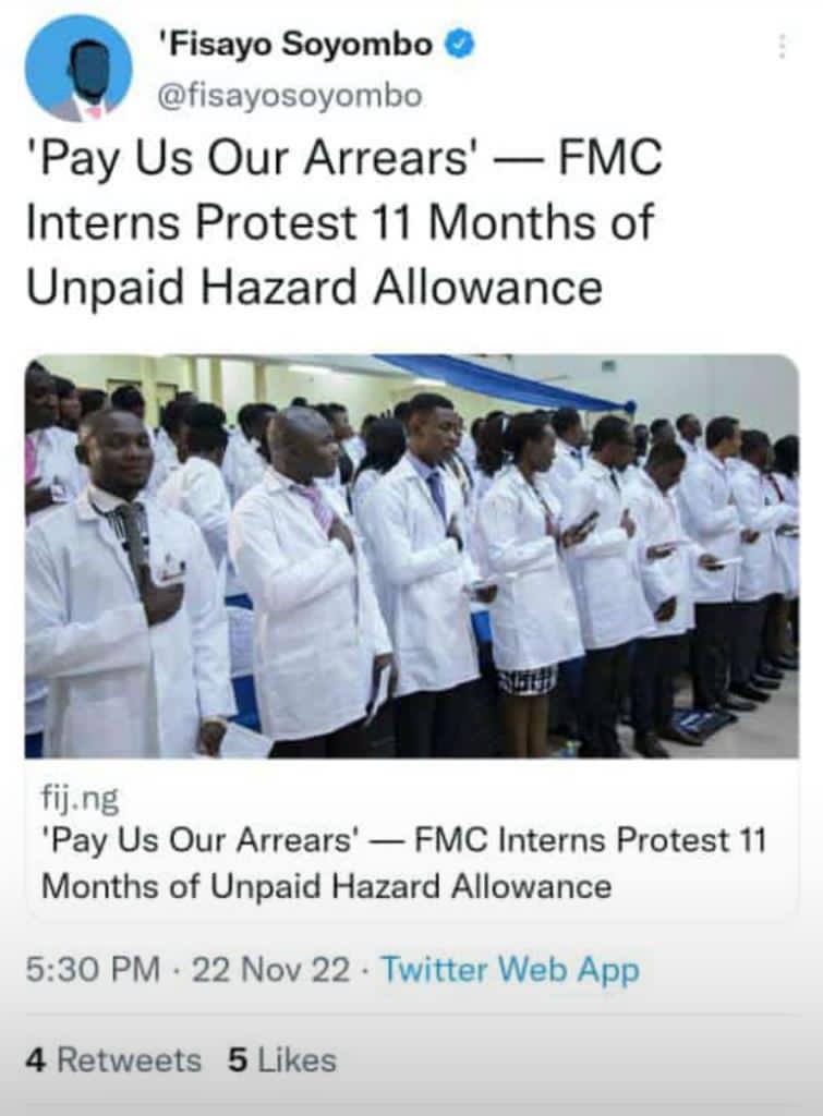 ChristianEjio19's tweet photo. #PayInternsHazardAllowance #PayInternsHazardAllowance #PayInternsHazardAllowance #PayInternsHazardAllowance #PayInternsHazardAllowance #PayInternsHazardAllowance  #PayInternsHazardAllowance 
@Fmohnigeria
@FedMinOfJustice
@NigeriaNuahp 
@DailyPostNGR 
@TheNationNews 
@WHONigeria https://t.co/q4Q5HcSQ9q