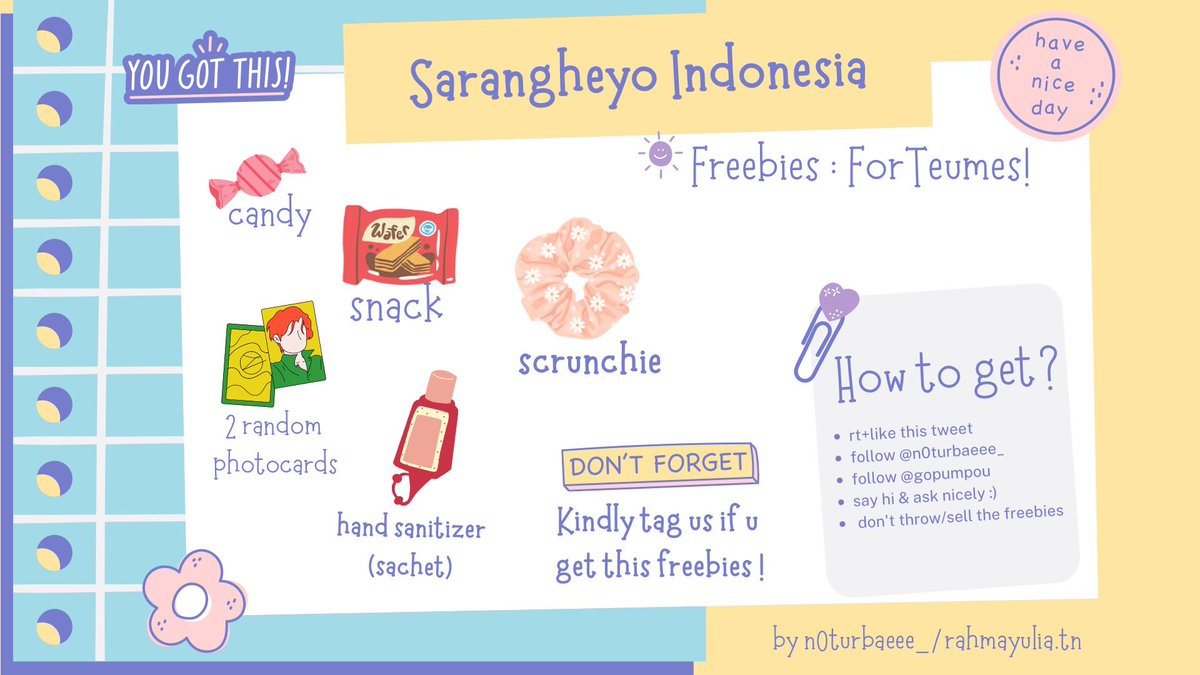 gopumpou's tweet photo. Calling teume!💎
Saranghaeyo Indonesia freebies by @n0turbaeee_ 

📍Istora senayan, 10 Dec 2022
⏰TBA

how to get?
•let's be moots [rt like are appreciated]
•find us and say 'hi' &amp; ask nicely🫶🏻
•Kindly tag us if u get this freebies
>limited quantity!

#SARANGHAEYOINDONESIA2022 https://t.co/v7Q5BlEK3M