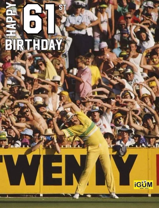 Happy  61st  Birthday to Australian pace bowler Merv Hughes    