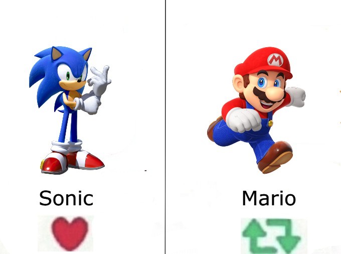 arkclaimer's tweet photo. Sonic or mario? https://t.co/lYjgE4Tcwz
