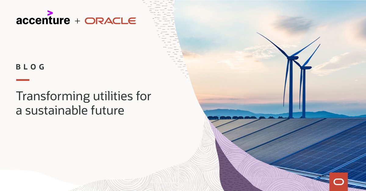 FredBossmann's tweet photo. How can utilities stay ahead of changing customer dynamics? @Accenture and Oracle Energy and Water utility experts share their insights. https://t.co/Ar6GsZXQnU https://t.co/KqRT2f0TIk