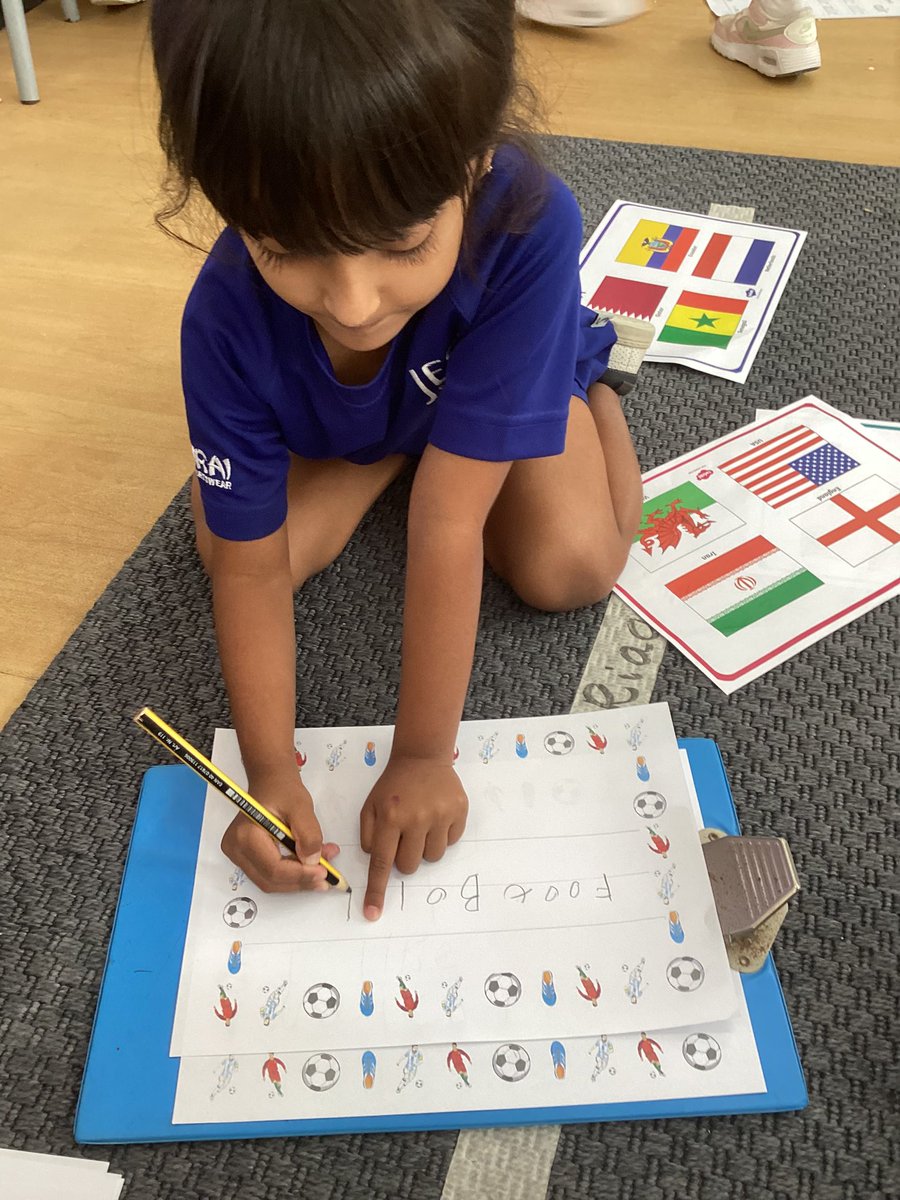 JESSJumeirahFS2's tweet photo. We are well and truly inspired by the @FIFAWorldCup . Every morning we are adding the scores to our board and talking about different countries. We all support different teams and are learning about each others countries #worldcup #inspiringwriting #childledlearning @JESSJumeirah https://t.co/UU71iPdnAT