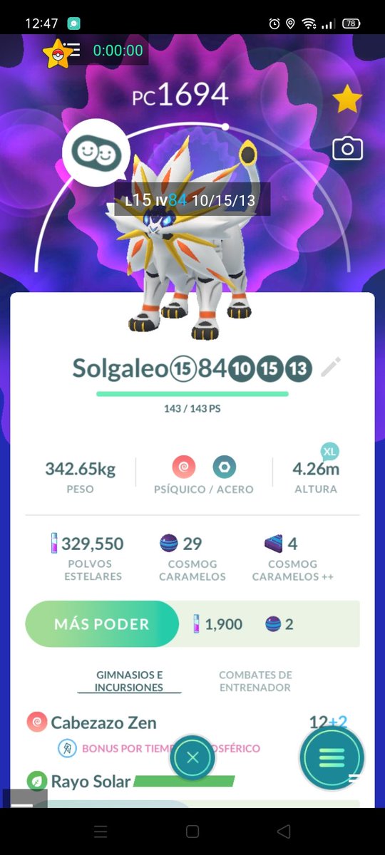 sayra_pc30's tweet photo. Solgaleo 
#pogo
#PokemonGO

Cuenta.two https://t.co/dHKPJ4Y125