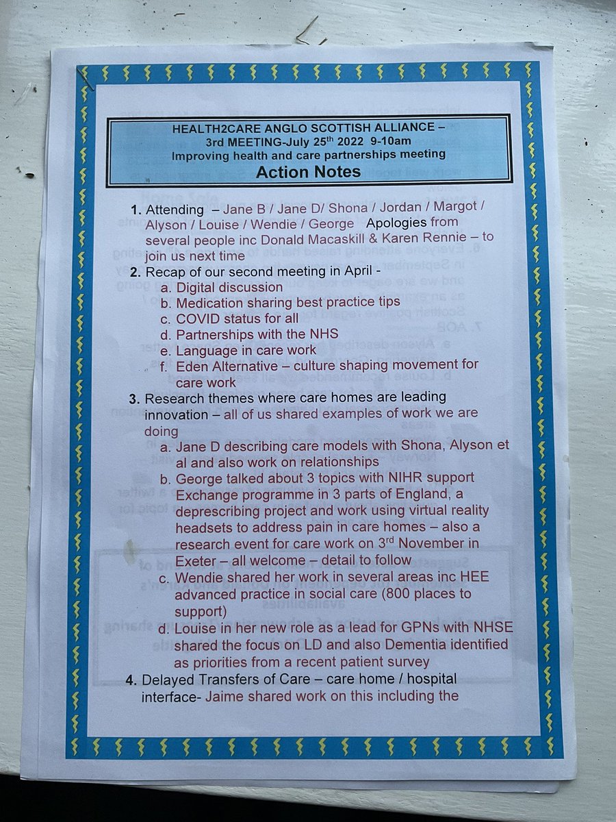 CoxonGeorge's tweet photo. @janeeedouglas @Justacarehomeg1 Excellent stimulating thread …. Sets the scene still further for our next #angloscottish care alliance showcasing gathering in early 2023 tbc 🤔😍 @TOMNetworkUK @oakallsproduce @JaimeJMSmith @DrDMacaskill @CRuthMcM @JenniKBurton @IVANCORNFORD @dtbarron @IanCMBE @geoffreydcox https://t.co/HduhZHILKI