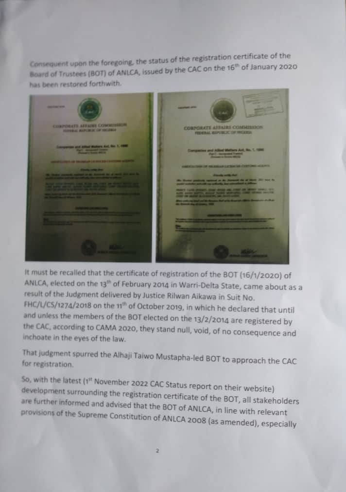 NigerianCustomsBrokers tweet media