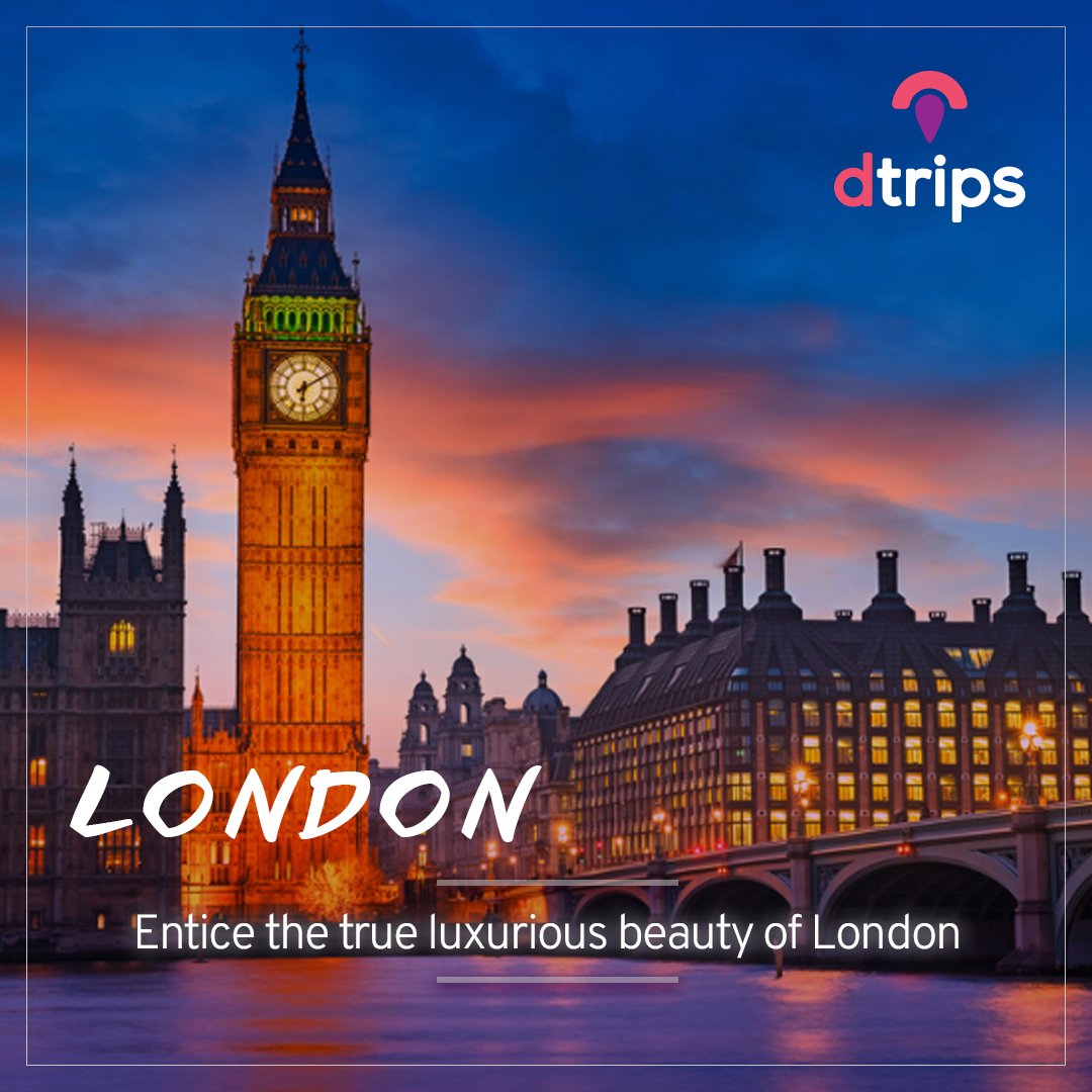 dtripscom's tweet photo. Discover the metropolitan city of London this season with its historical palaces, bustling nightlife, colorful musicals, and multicultural cuisine. Explore the peaceful beauty of London with our exciting offers on flight and hotel bookings...
#traveltheworld #itstimetotravel https://t.co/XBWQIZTHcG