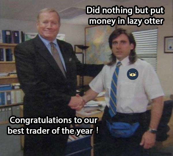 lazyotter_fi's tweet photo. Join LazyOtter and become the best trader effortlessly  ;)

#LazyOtter #BestTrader #DeFiProject #Defi #SafetyFirst https://t.co/1XGsOV9kPS