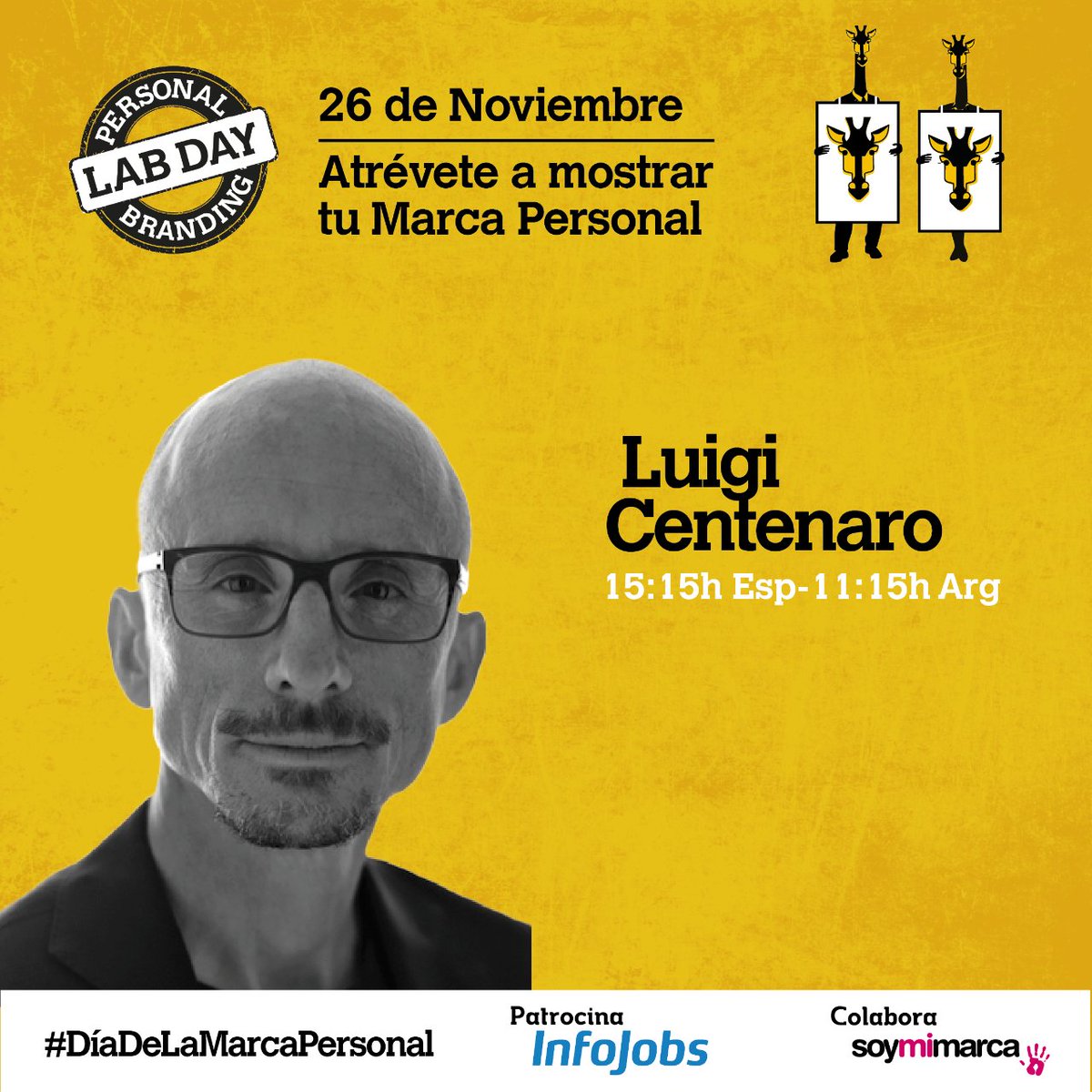 Pecado. Es pecado perderte lo que <a href="/LuigiCentenaro/">Luigi Centenaro</a> 🇮🇹 nos contará este sábado 26N en el #DíaDeLaMarcaPersonal 
A las 15:15h 🇪🇸 
🍿 Enlace directo > youtu.be/g_ZE4sRRzAE
#PersonalBrandingLabDay #MarcaPersonal