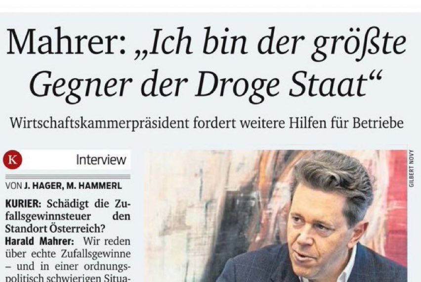 Der subtile Anarchist Mahrer bekämpft das System als Minister, Wirtschaftsbundpräsident, OeNB-Präsident, Sozialversicherungspräsident und als Präsident der <a href="/WKOe/">Wirtschaftskammer Österreich</a> von innen heraus.