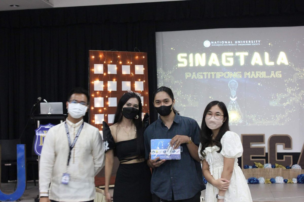 makerlab_e's tweet image. Nag-tiktok lang, nanalo na ng Arduino? Iba rin!

Congrats sa ating mga makers from NU Integrated Electronics Engineering Society - NU IECES  na nag-todo effort para makamit ang very special prize from Makerlab!

Woootwoo! 🎉

#MakeItMakerlab 
#MakerlabElectronics