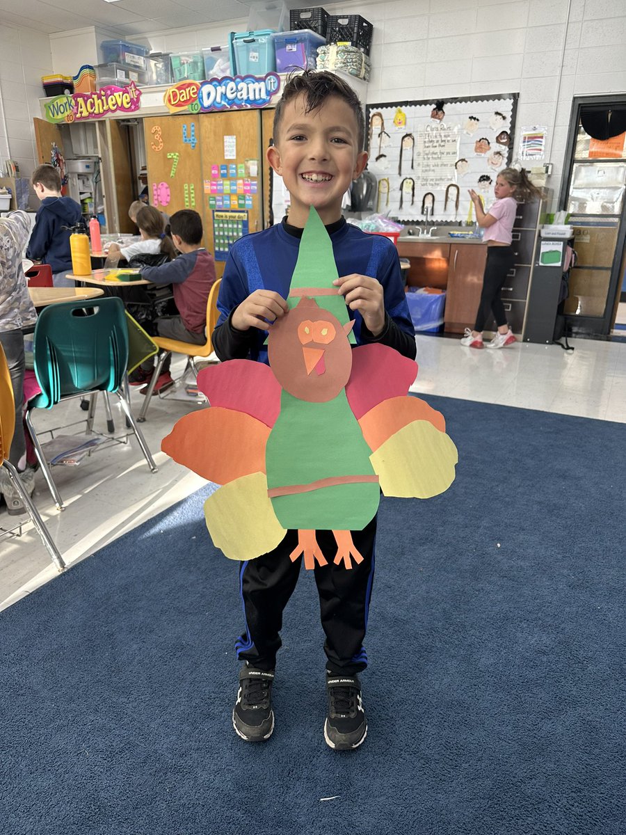 MrsSKessler's tweet photo. Watching the World Cup, learning about the first Thanksgiving, and making turkeys. Wow what a fun week in Mrs. kessler’s 3rd grade class. https://t.co/yNMMTfzCPj