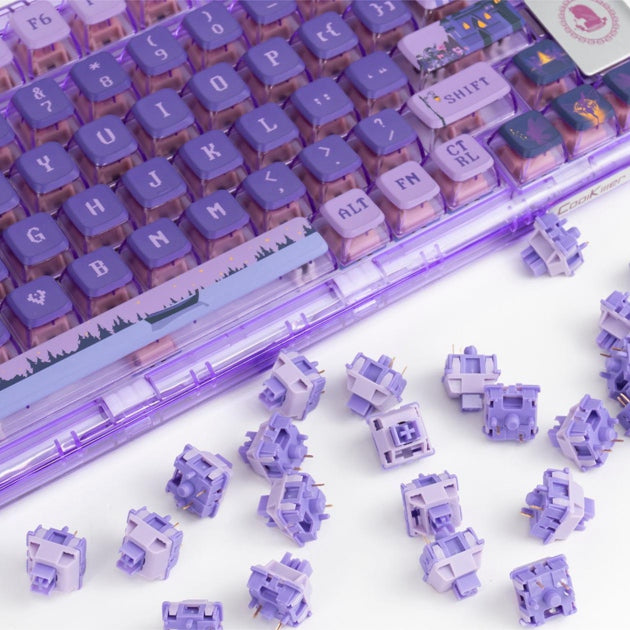 mechkeysStore's tweet photo. 💜CoolKiller CK75 Pixel Fairytale:
☪️>Lilac Linear Switch
🤩>Crystal Pudding Styled Keycaps
Detail:https://t.co/GYned4kEjN
#mechanical #RGB #Backlight #Gasket #Triplemodes #mechkeyboard #customkeyboard #keyboard #desksetups #gamingkeyboard https://t.co/N4915W6xkg