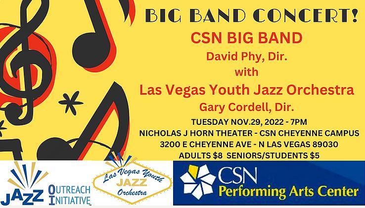 VegasPublicity_'s tweet photo. Sharing JOI at the Holidays with Concerts from Jazz Outreach Initiative CSN Big Band Concert, Nov. 29 https://t.co/wCdEbXZqSO by @Vegaspublicity_ @JOI4Jazz #Jazz #livemusic #bigband #christmas2022 #nutcracker #LasVegas #clintholmes #dukeellington https://t.co/8Ko1Qri1v3