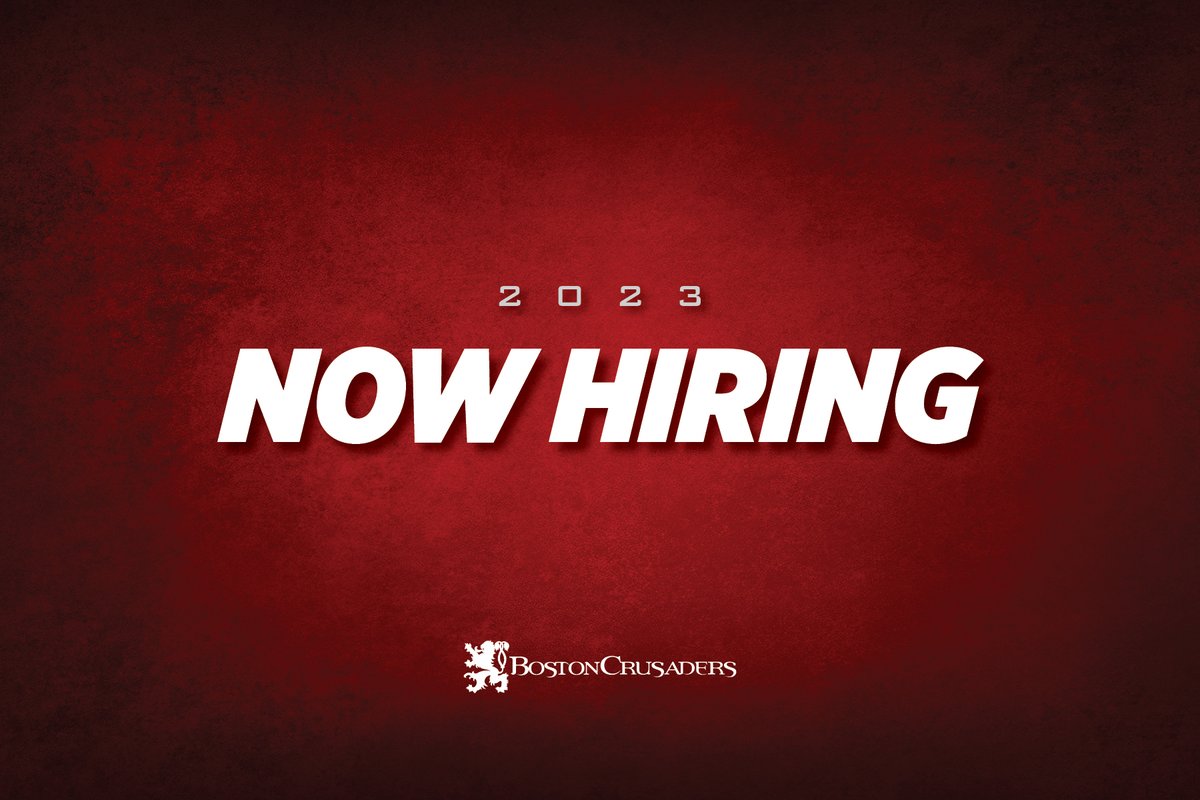 bostoncrusaders's tweet photo. Hop on the road with us in 2023! We're now hiring for our tour operations team and media team!

Apply now: https://t.co/YFtnFLCDIG https://t.co/YdjlASbUNS