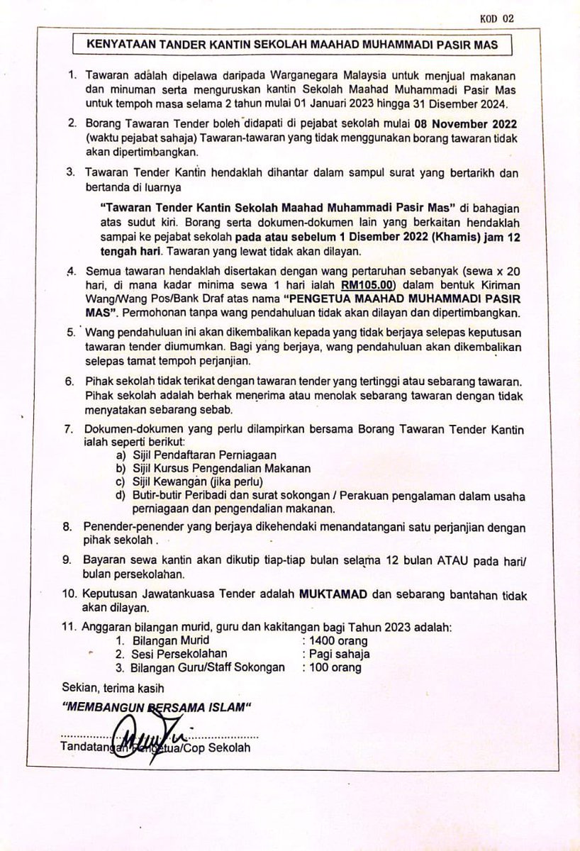 mmpmofficial's tweet photo. Borang boleh didapati di pejabat sekolah https://t.co/SS7rT5udQC
