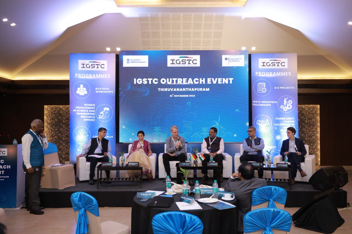 GermanyinIndia's tweet photo. Our Science Counsellor @KasparJoMeyer at the @INDOGSTC outreach event in Trivandrum today: "With our #flagshipproject @INDOGSTC, we are in an excellent position to further deepen the 🇮🇳-🇩🇪 partnership in science and tech - there is a window of opportunity for all researchers". https://t.co/NA2IwYbcKv