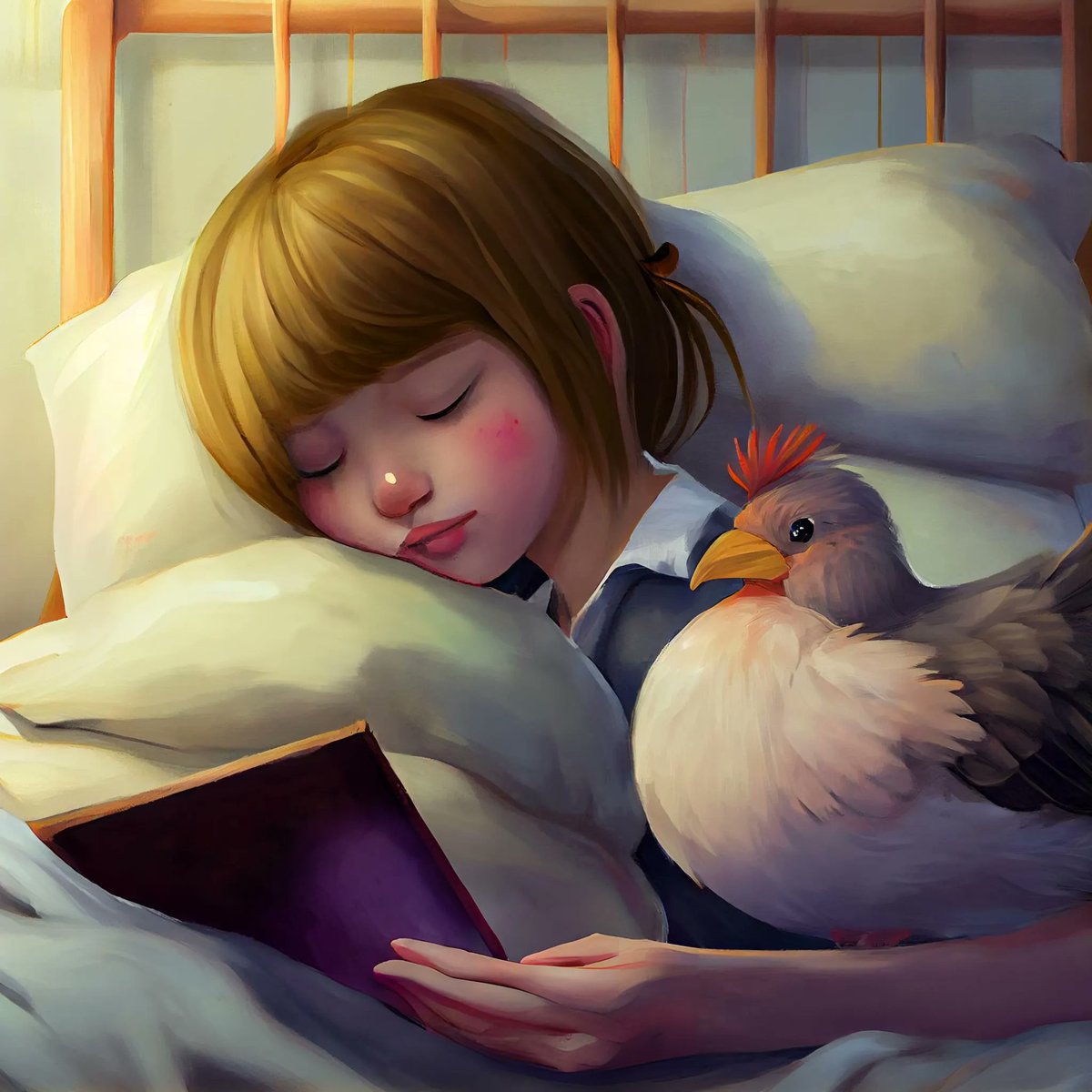 lnfinityArt's tweet photo. If you are a friend to an animal they will be your friend in return #friendship #animalfriends #chickenfriend #cutebird #birdart #birdfriend https://t.co/2NQ85WgIF0