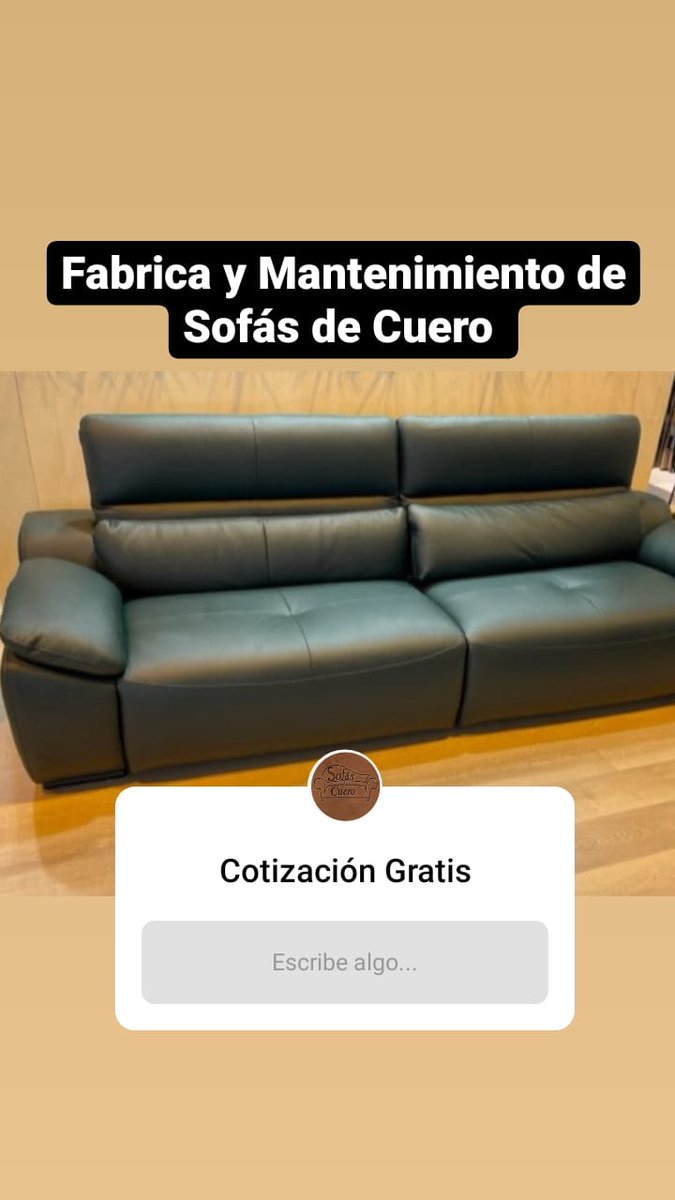 TatooSarad's tweet image. Fabrica y Mantenimiento de Sofás de Cuero
WhatsApp 3127880462

#sofasdediseño 
#purocuero 
#saladeestar 
#mueblesmedellin 
#fabricademuebles