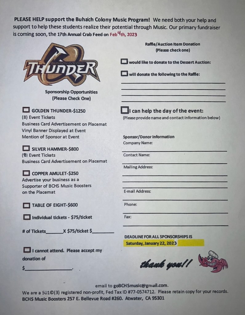 Buhach Colony High School Band Boosters (@gobchsmusic) on Twitter photo 