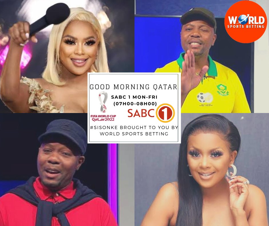 Wakey Wakey Good Morning Qatar's Shampoonaiza and Lerato Kganyago got a date with you between 07H00-08H00 on SABC 1.

#Sisonke brought to you by <a href="/WorldSportsBet/">World Sports Betting</a>