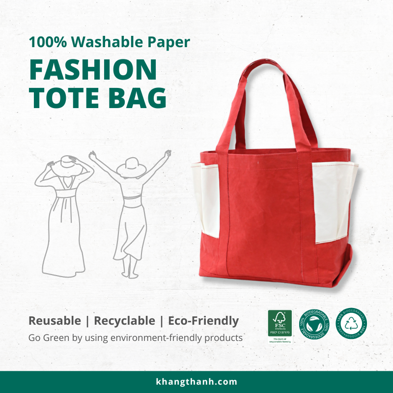 housepackaging's tweet photo. HOW TO SELECT THE PERFECT WASHABLE PAPER TOTE BAG FOR YOUR STYLE?
Check 10 Types of washable paper tote bags: https://t.co/qEM07iSKxs
#khangthanh #houseofpackaging #washablepaper #washablepaperbag #washablepapertote #reusablebag #washabletote #washableshoppingbag #sustainablebag https://t.co/hPKTlTinvo