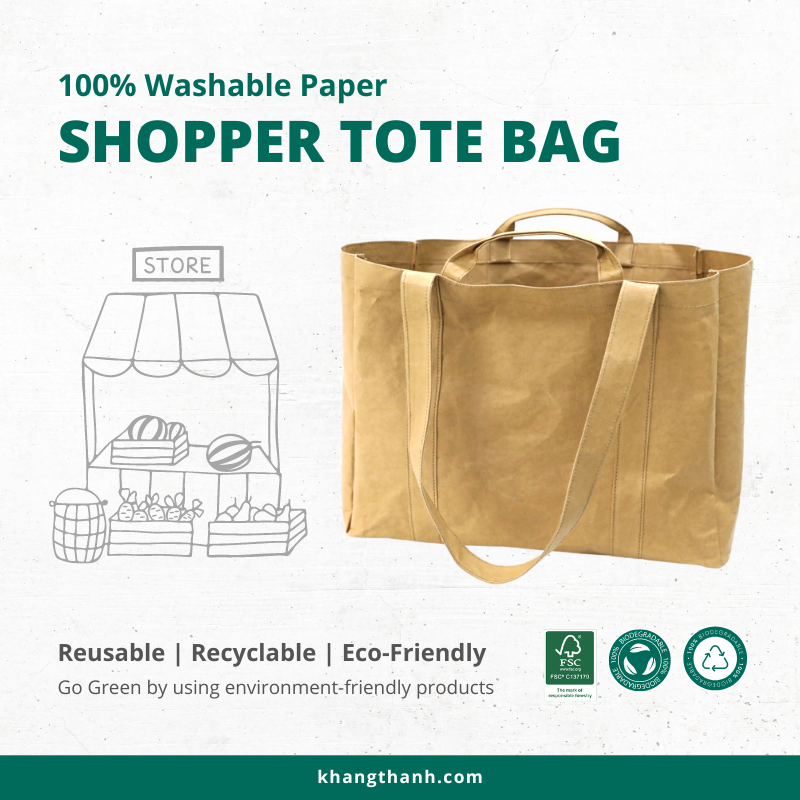 housepackaging's tweet photo. HOW TO SELECT THE PERFECT WASHABLE PAPER TOTE BAG FOR YOUR STYLE?
Check 10 Types of washable paper tote bags: https://t.co/qEM07iSKxs
#khangthanh #houseofpackaging #washablepaper #washablepaperbag #washablepapertote #reusablebag #washabletote #washableshoppingbag #sustainablebag https://t.co/hPKTlTinvo