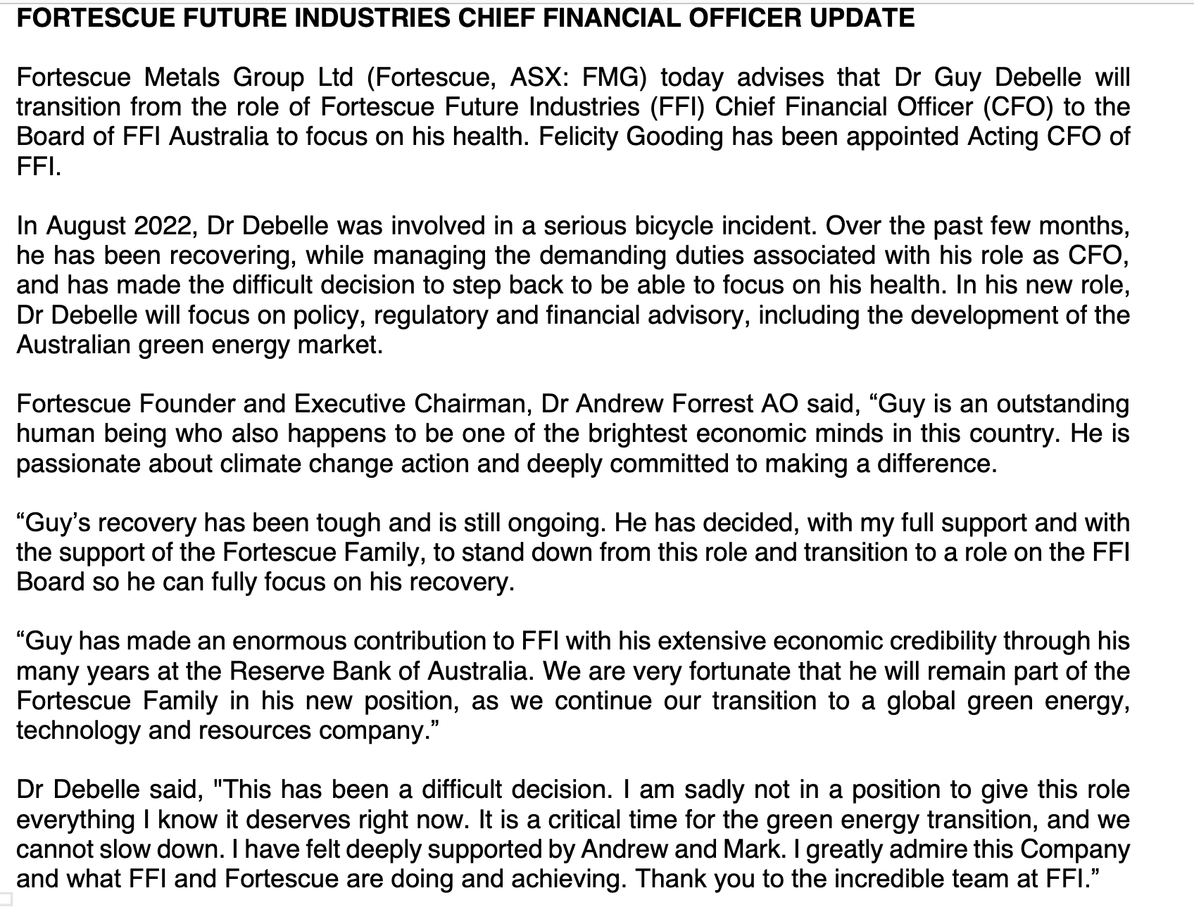 ☔Jason Murphy on Twitter "Sad tale Former RBA deputy Guy Debelle quit