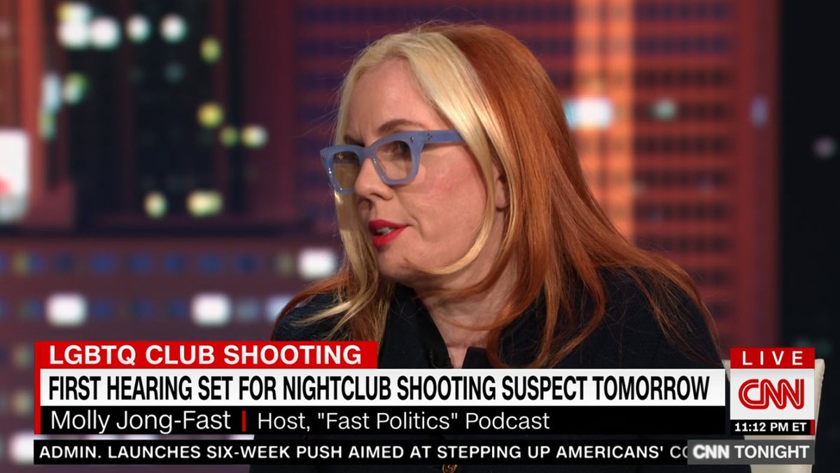 Porter_Anderson's tweet photo. Media: @MollyJongFast to @AlisynCamerota: "A lot of people are bullied when they're young. They don't kill 5 people. This was a failure of gun laws. There was a red-flag law. They didn't pursue it because it was a 'sanctuary city' for the 2nd Amendment, which is kind of nuts." https://t.co/4GfxsedvGJ