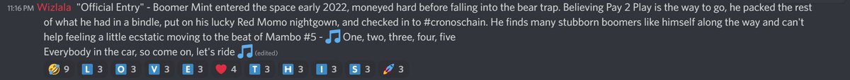 BoomerSquadNFT1's tweet photo. #BoomerSquad Please join me in congratulating Wizlala as the winner of our little creative exercise competition for the grand prize of 1 Gen 0 Boomer Squad NFT! It was tough to narrow it down to just 1, there were some great stories in there! https://t.co/V2iNR27gYZ