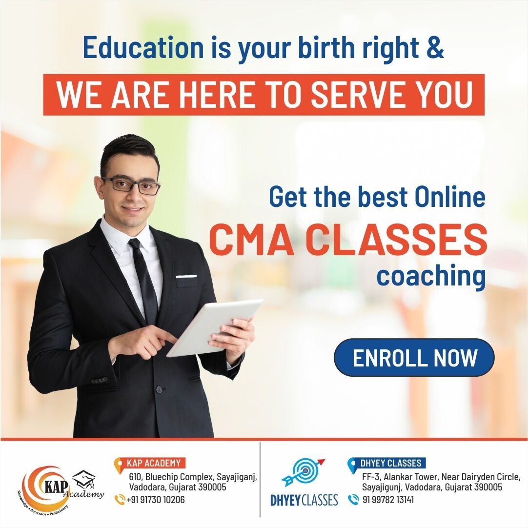 KapAcademy's tweet image. Online CMA classes are the core requirement for our students like you. Our coaching centre has the best faculty to guide you with current educational practice and its understanding. 

For more contact us at: 9978213141 / 9173010206 

#cma #cmaclasses #cmacoaching #cmainstitute
