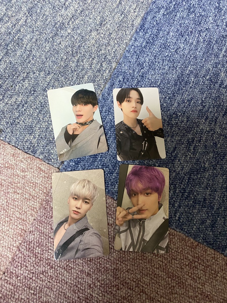 dreameeeeeeeea's tweet photo. nct dream ドリム ドリショ トレカ交換

譲 一枚目 ジェノ チョンロ ジェミン ヘチャン

求 二枚目 マーク ジェノ ヘチャン チソン

本日23日名古屋での手渡しでの交換を希望しております。
条件に合う方がいらっしゃいましたらリプお待ちしております🥹 https://t.co/GmjJK2TeZb
