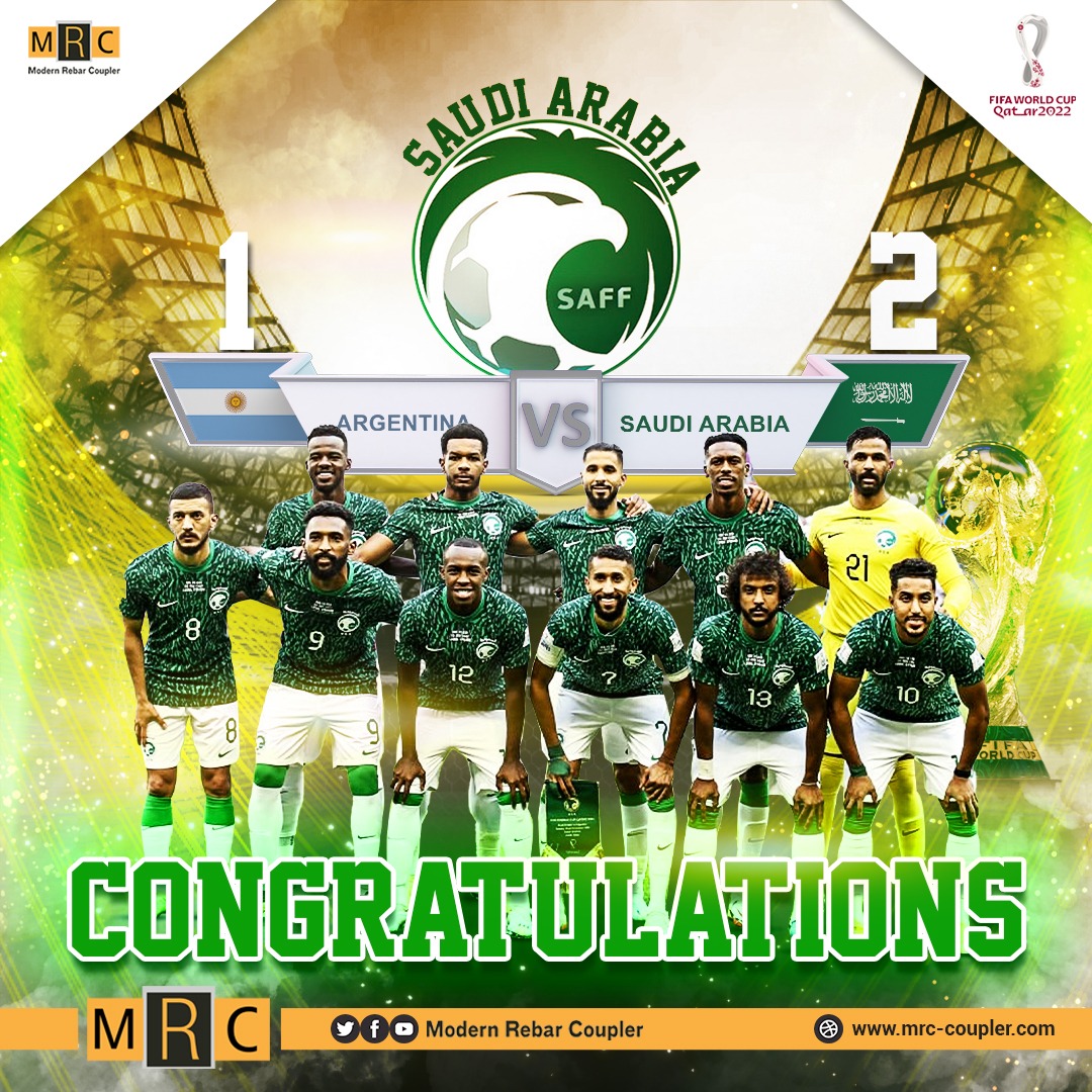 MRCCoupler's tweet image. Congratulations @SaudiNT on your well-deserved victory. Wish you all the very best in the future.
#FIFAWorldCup #Qatar2022 #SaudiArabia